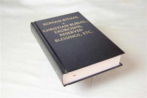 Roman Ritual Volume Iii Blessings Latin Mass Society