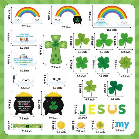 Snapklik St Patricks Day Religious Bulletin Board Pcs Jesus