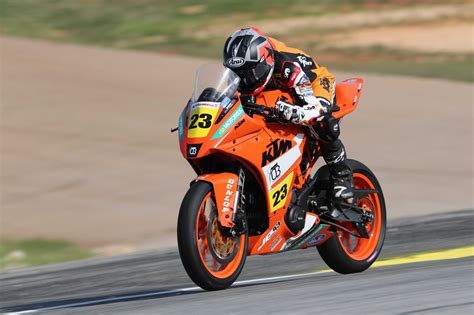 Motoamerica Alex Dumas On Provisional Junior Cup Pole Position At Road