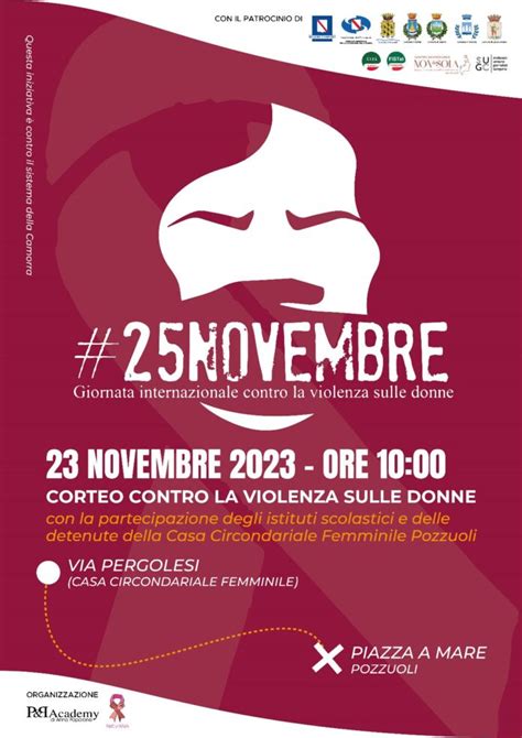 Pozzuoli giovedì corteo contro la violenza sulle donne Napoli