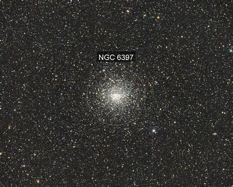 NGC 6397 The Blue Straggler Globular Cluster In Ara In RGB Ian Parr