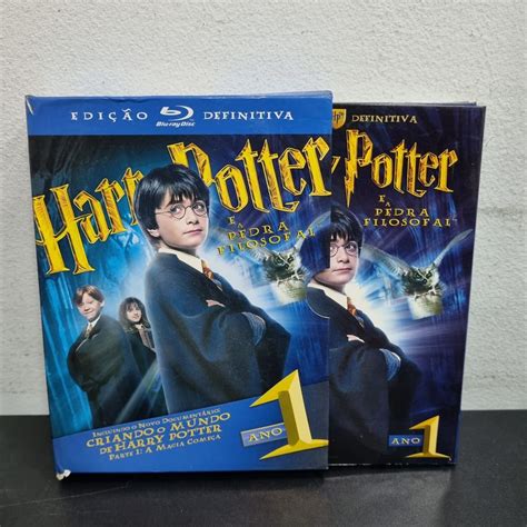 Box Blu Ray Harry Potter Pedra Filosofal Edi O Definitiva Ano