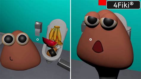 QUE PASA SI TIRO TODA LA COMIDA DEL POU AL BAÑO BOUS REVENGE MOMENTOS