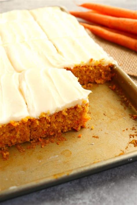 Carrot Cake Sheet Cake The Best Carrot Sheet Cake Recipe