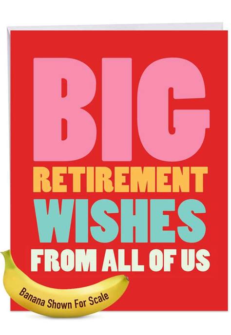 85 X 11 Big Retirement Card Oversized Card Jumbo Retirement Card Extra