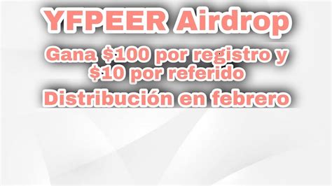 YFPEER Protocol Airdrop Gana 100 Por Registrarte Y 10 Por Referido