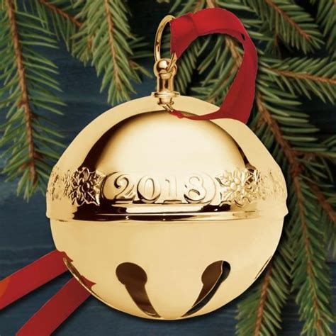 2018 Wallace Sleigh Bell 29th Edition Goldplate Ornament Ornaments Sleigh Bell Bell Ornaments