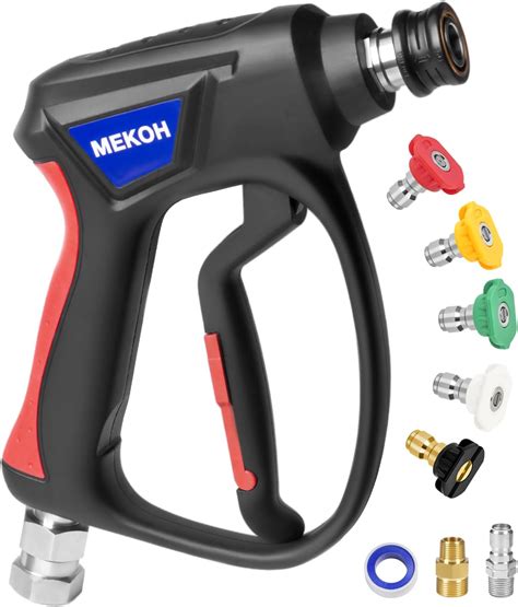 Amazon MEKOH Short Pressure Washer Gun With Swivel 5000 PSI High