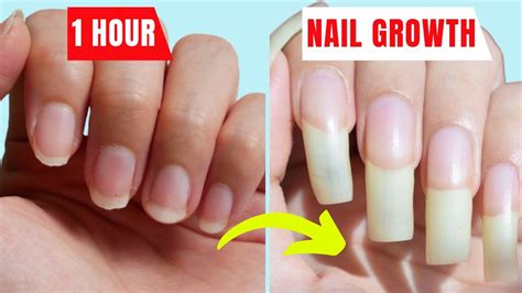 1 Hour Nail Growth Challenge How To Grow Nails Fast Fast Nail