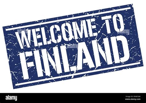 Welcome To Finland Stamp Stock Vector Image And Art Alamy