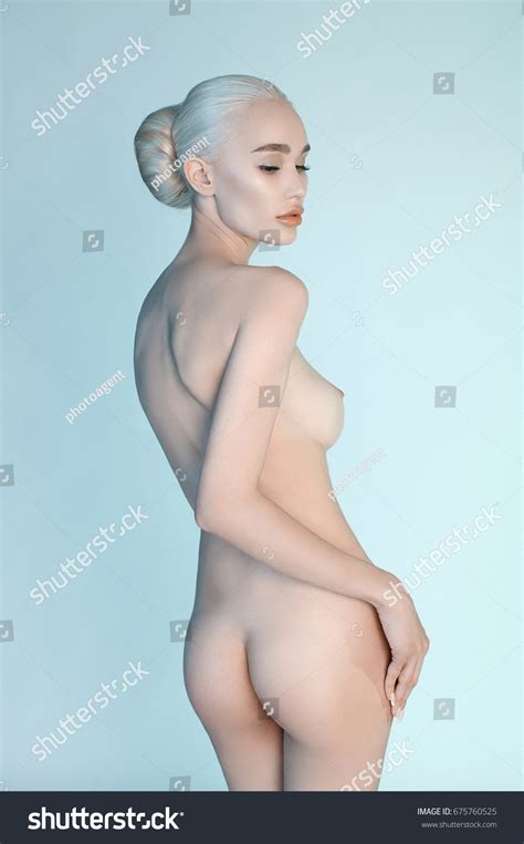 Sexy Nude Blonde Womanbeautiful Naked Body Stock Photo