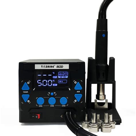 Hot Air Rework Station Saike Tool Professional Hot Air Soldering