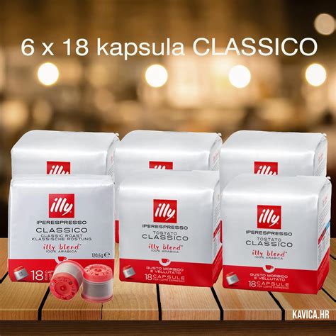 Illy 6 X IPERESPRESSO Classico 100 Arabica Kapsule 18 1