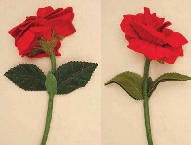 Molde De Rosas Em Feltro E Passo A Passo Crie Lindas Rosas Decorativas