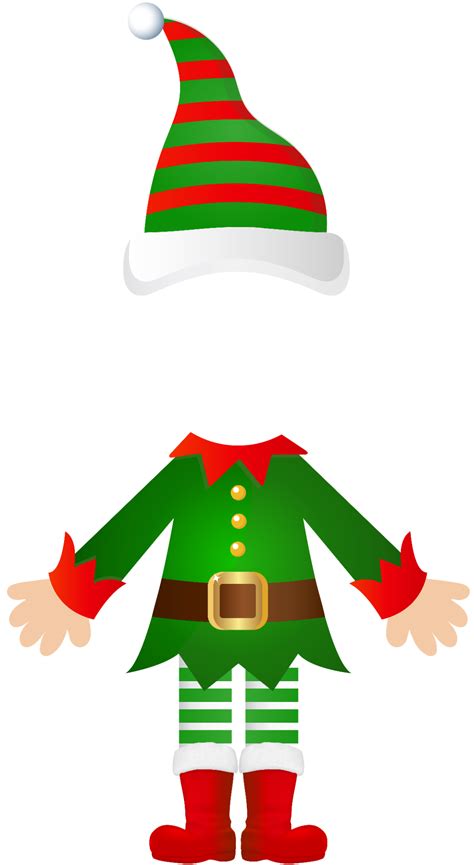 Elf Yourself Blank Printable Png Template Christmas Cutouts