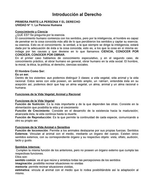 Introduccion Al Derecho Resumen Resumen 2023 Introducción Al