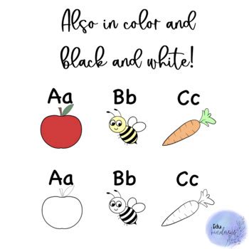 Alphabet Display Cards/Clipart by EduKindness | TPT