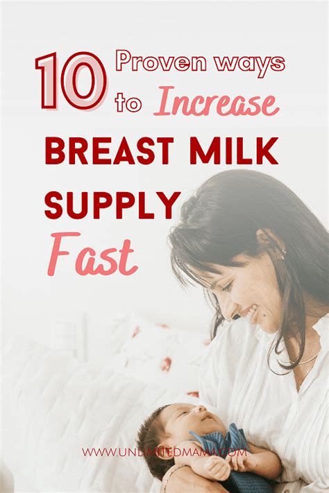 Proven Ways To Increase Breast Milk Supply Fast Unlimited Mama