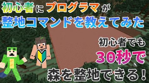 【整地編】プログラマが初心者にfillコマンドのやり方を解説してみた（java版） Minecraft Summary マイクラ動画