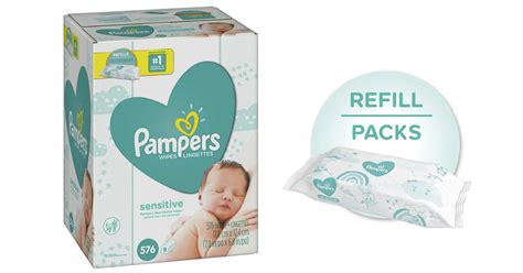 Pampers Sensitive Baby Wipes Refill 9 Pk Only 1285 Shipped Daily