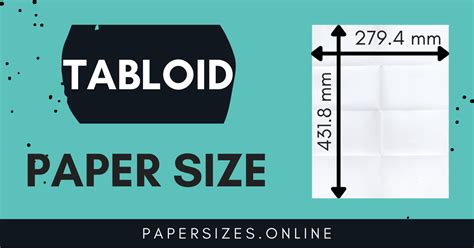 Tabloid Size In mm (Millimeter) - Paper Sizes Online