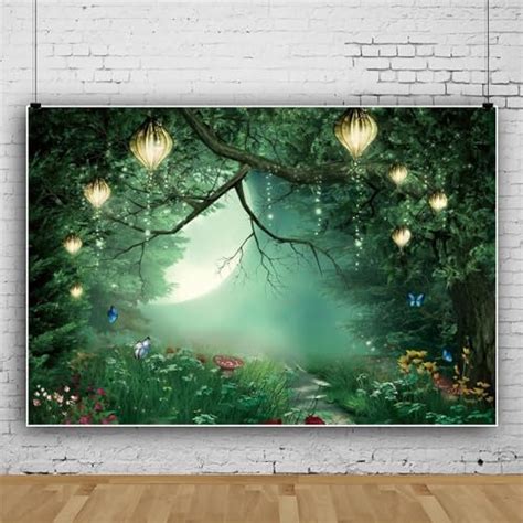 Leowefowa 7x5ft Vinyl Backdrop Spring Fairy Backdrop Mushroom Enchanted