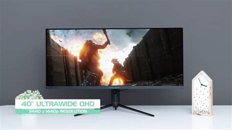 TITAN ARMY 40 IPS Ultrawide WQHD 2K 144Hz 1ms HDR Gaming Monitor