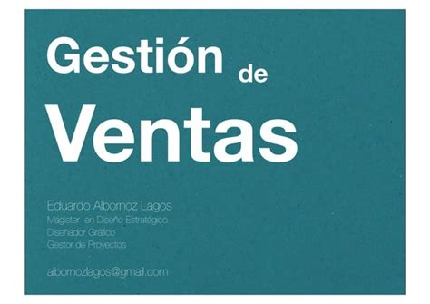 Gestion De Ventas Ppt