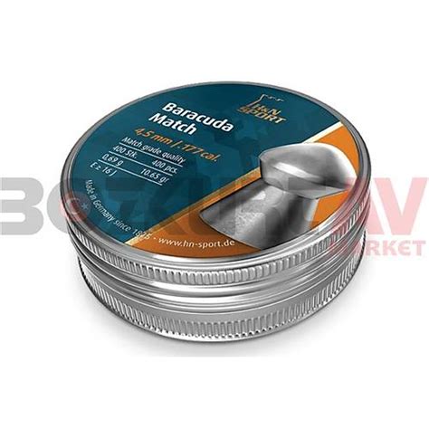 En ucuz H N Baracuda Match 4 5 mm Havalı Tüfek Saçması 10 65 Grain