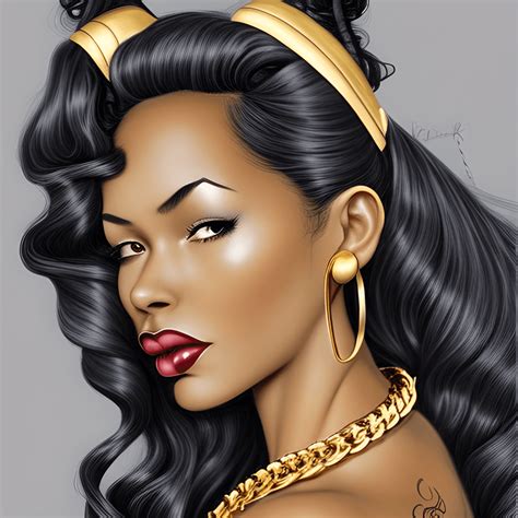 Hyper Detailed Realistic Rockabilly Beautiful A Black · Creative Fabrica