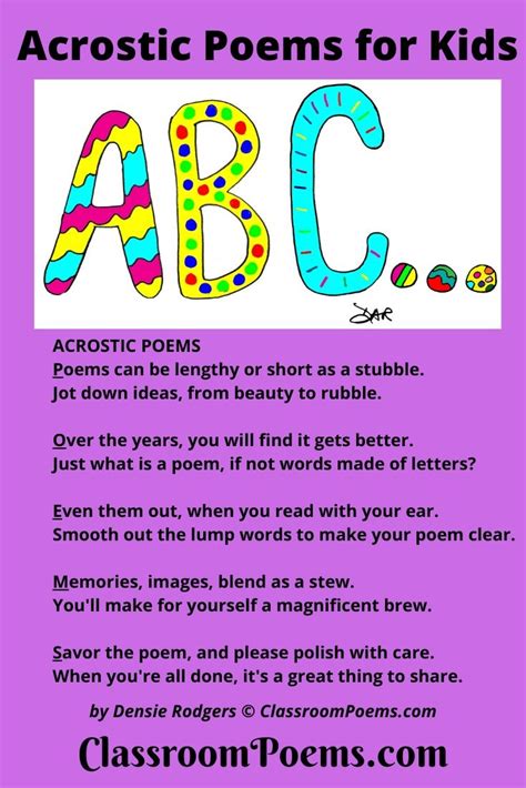 Acrostic Poems And Acrostic Poetry