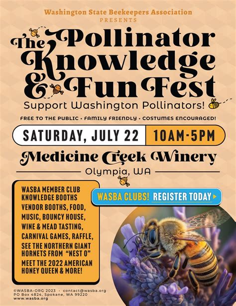 The Pollinator Knowledge Fun Fest Medicine Creek Winery