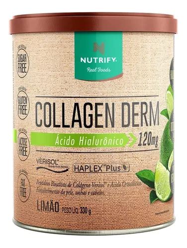 Collagen Derm Nutrify Colágeno Verisol C Ácido Hialurônico Frete grátis