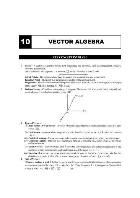 Check out the formulas of Chapter 10 of CBSE Class 12 Maths