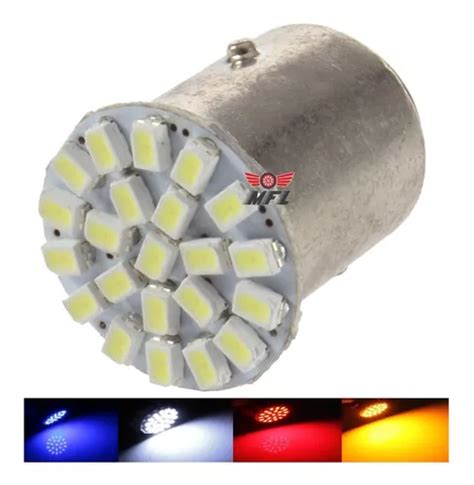 Kit 50 Lampada 22 Led Bay15d 2 Polo Cores 3014 Atacado