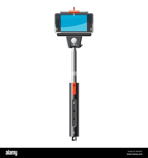 Selfie Monopod Stick Icon Cartoon Style Stock Vector Image And Art Alamy