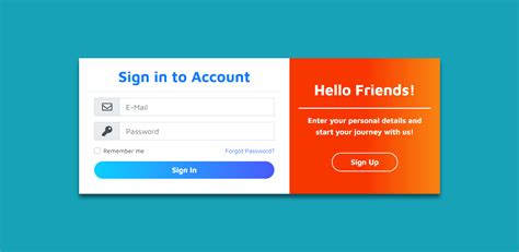 Responsive Login Registration Forgot Password Form Design Using