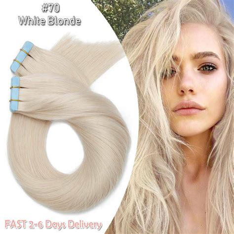 Thick Tape In Hair Extensions 100 Remy Human Real Skin Weft Full Head