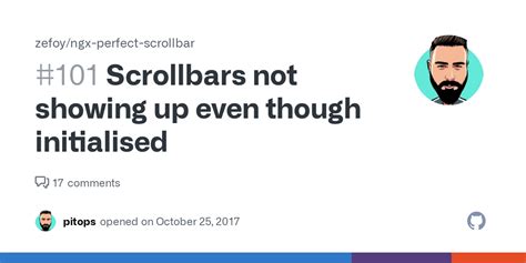 Scrollbars Not Showing Up Even Though Initialised Issue 101 Zefoy