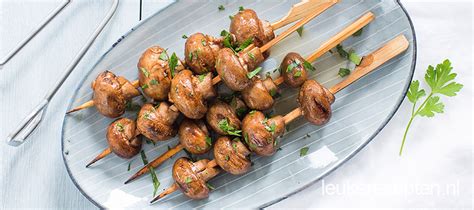 Balsamico Champignons Op Spies Leuke Recepten Side Dishes For Bbq