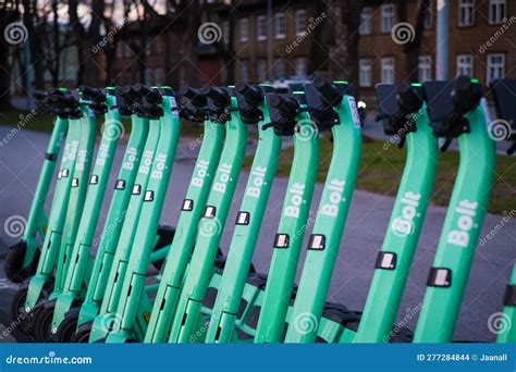 Bolt E Scooters Ride Sharing Editorial Stock Image Image Of Operator