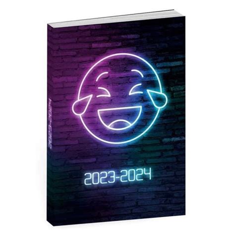 Agenda Scolaire ANONYM Neon Smiley 2023 2024 Cdiscount Beaux Arts Et