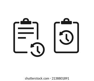 Document History Recent File Sign Vector Stock Vector (Royalty Free) 2138801891 | Shutterstock