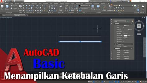 Cara Menampilkan Ketebalan Garis Autocad Tutorial Bahasa Indonesia