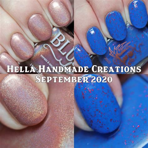 The Polished Hippy Hella Handmade Creations September 2020 Swatches