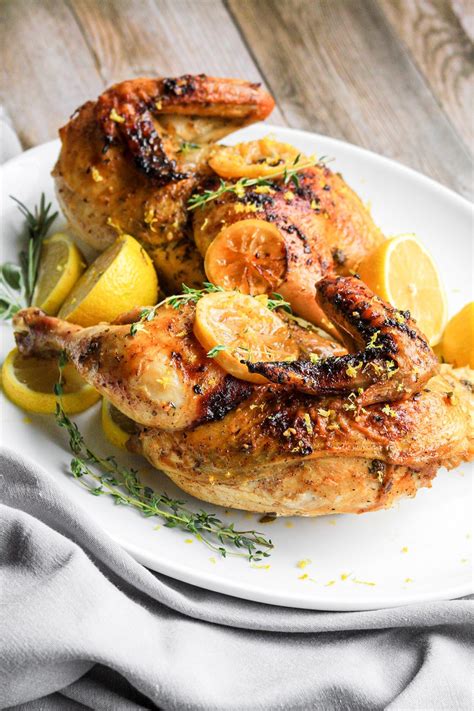 Easy Roasted Garlic Butter Half Chicken Recipe — Be Greedy Eats Where