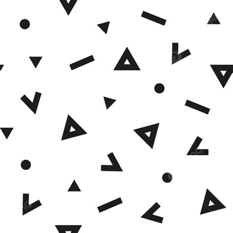 Seamless Abstract Black Pattern With Triangles Texture Graphic Stripe