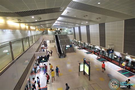 Bishan Mrt Station Overhead View Of Platform From Concourse Level