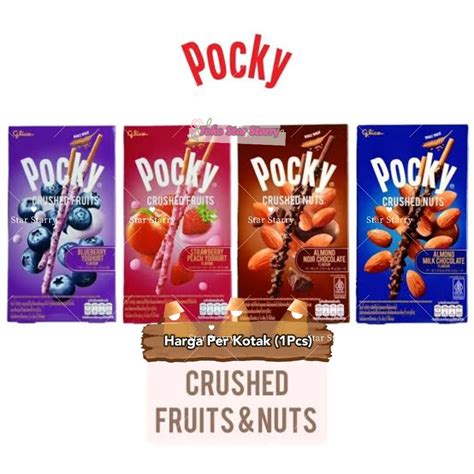 Jual Per Kotak Pocky Crushed Nut Almond Milk Chocolate Pocy Crushed