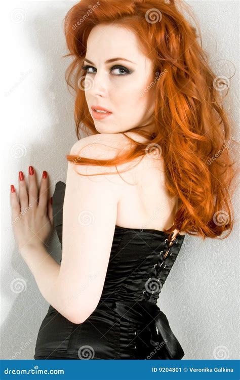 Redhead Beauty Stock Image Image Of Lips Make Light 9204801